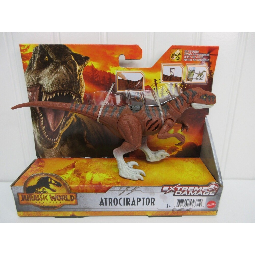 Jurassic World Dominion Atrociraptor Extreme Damage Dinosaur Figure Toy Ages 3+